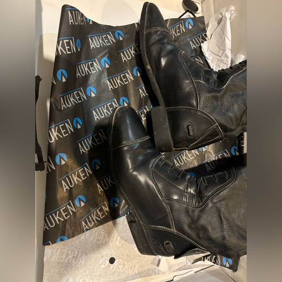 Black Tall Riding Boots - Picture 4 of 6